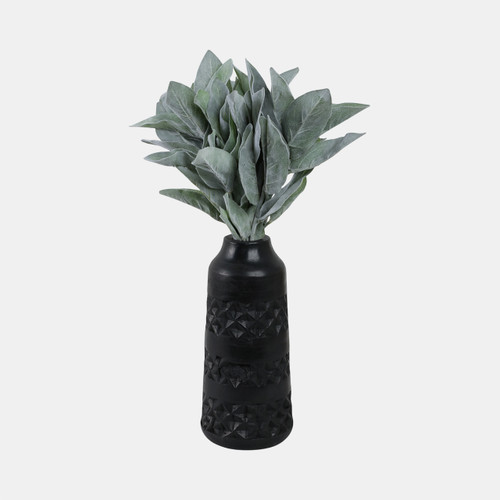 Sagebrook Home Wood 12" Stained Vase Black Wishlist Create New