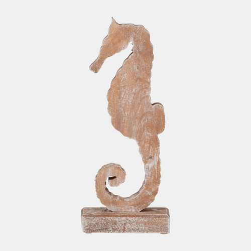 Sagebrook Home Wood 13"h Seahorse Rustic White Wishlist Create New