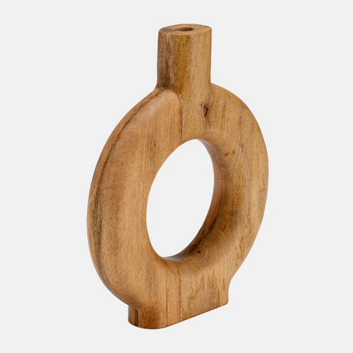 Sagebrook Home Wood 14"h Donut Shaped Vase Brown Wishlist Create New