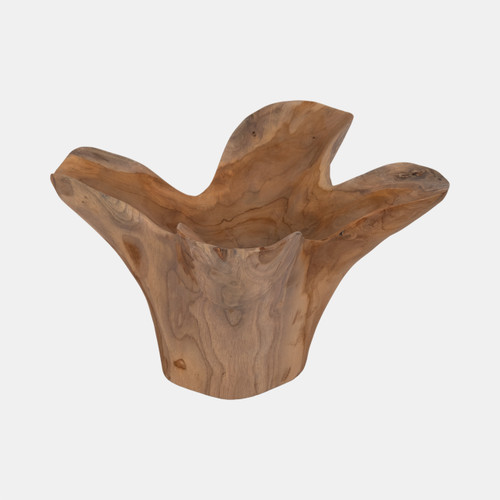 Sagebrook Home Wood 14" Teak Bowl Natural Wishlist Create New