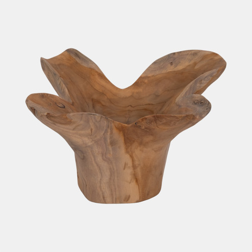 sagebrook home Wood 14" Teak Bowl Natural Wishlist Create New