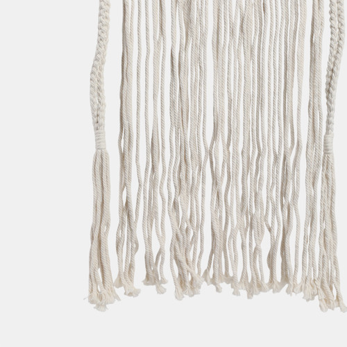 Sagebrook Home Wood 18" Macrame Wall Shelf Ivory Wishlist Create New