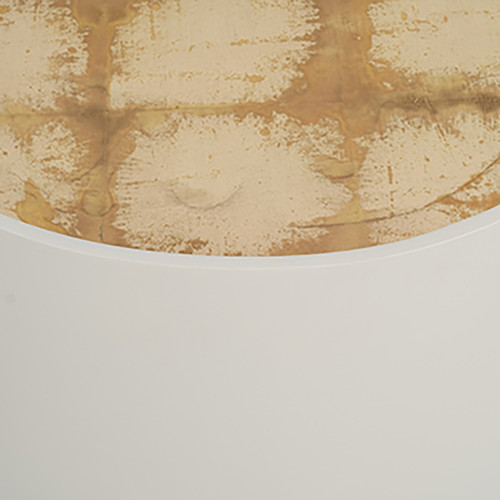 Sagebrook Home Wood 24" Gold Leaf Top Side Table Wht/gld Wishlist Create New