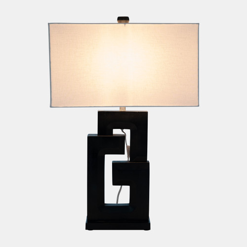 Sagebrook Home Wood 27"h Geometric Lamp Black Wishlist Create New