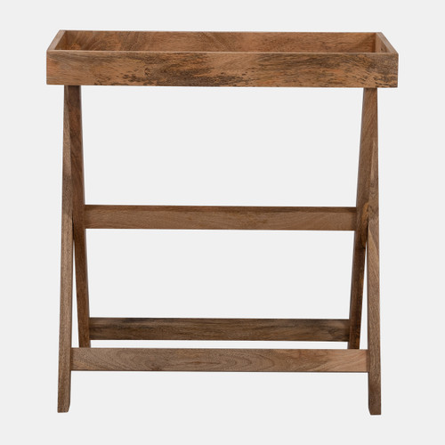 Sagebrook Home Wood 30x32" Butler Tray W/ Stand Brown Kd Wishlist Create New