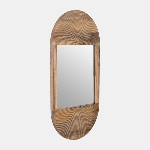 Sagebrook Home Wood 34"lx18"w Oval Mirror Brown Wishlist Create New