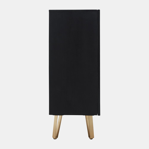 Sagebrook Home Wood 39x47" Hammered Cabinet Black Wishlist Create New