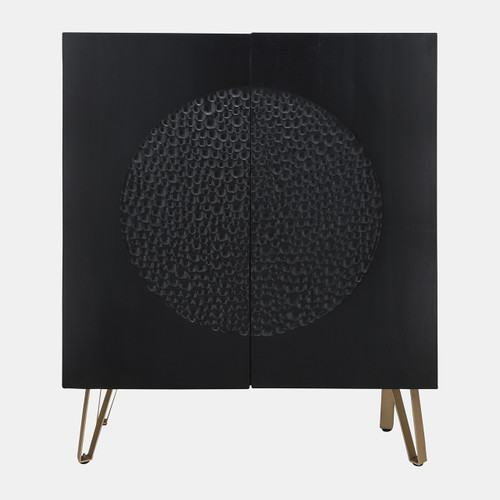 sagebrook home Wood 39x47" Hammered Cabinet Black Wishlist Create New