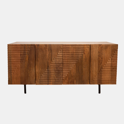 Sagebrook Home Wood 4-door Fluteboard Cabinet Brown Wishlist Create New