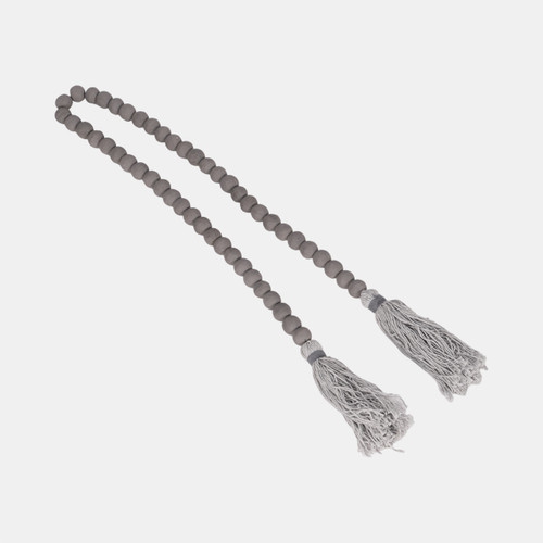Sagebrook Home Wood 45x.75 Beads Gray Wishlist Create New