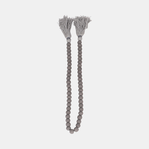 Sagebrook Home Wood 45x.75 Beads Gray Wishlist Create New