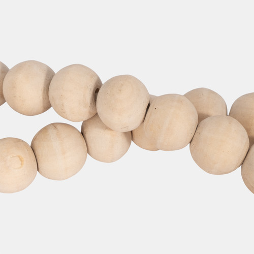 Sagebrook Home Wood 45x.75 Beads Natural Wishlist Create New