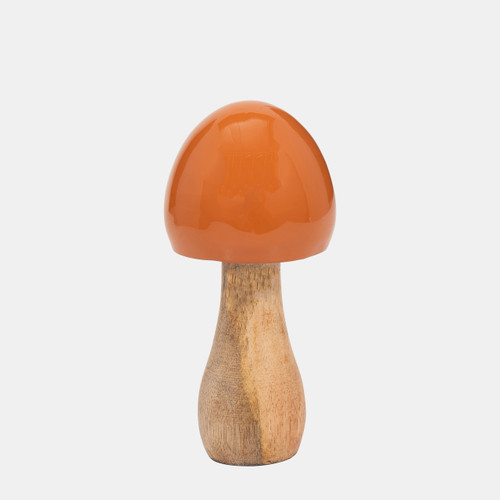 sagebrook home Wood 6" Coned Mushroom Burnt Orange Wishlist Create New