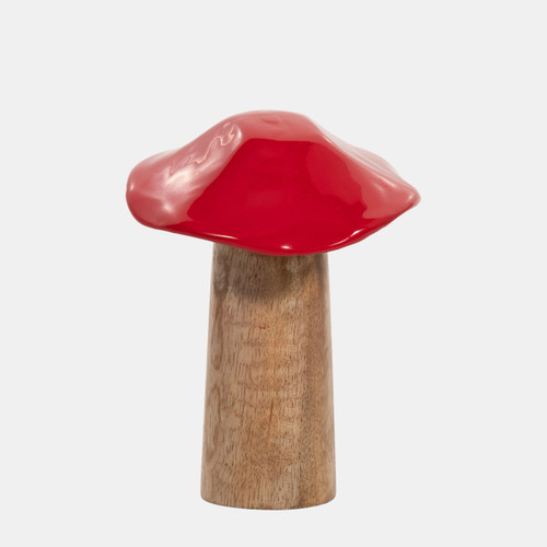 sagebrook home Wood 6" Toadstool Mushroom Red Wishlist Create New