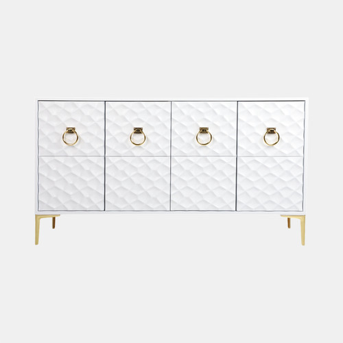 sagebrook home Wood 65x35 Console Cabinet Wht/gld Kd Wishlist Create New