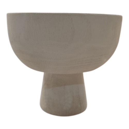 Sagebrook Home Wood 8" Bowl W/ Stand White Wishlist Create New