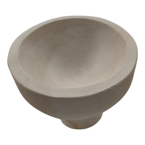 Sagebrook Home Wood 8" Bowl W/ Stand White Wishlist Create New