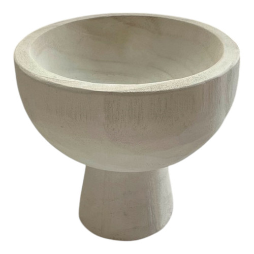 sagebrook home Wood 8" Bowl W/ Stand White Wishlist Create New
