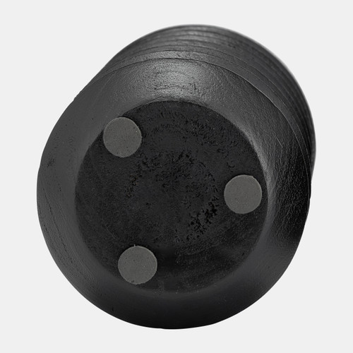 Sagebrook Home Wood 8"h Accordion Candle Holder Black Wishlist Create New