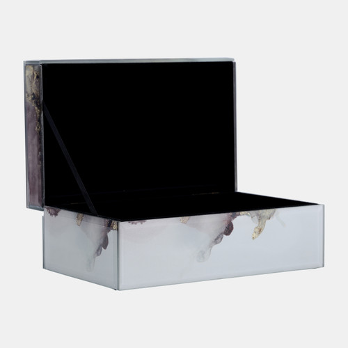 Sagebrook Home Wood 8x5 Abstract Box Beige/gold Wishlist Create New