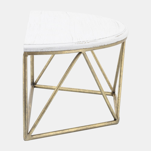 Sagebrook Home Wood / Metal 16" L Demilune Wall Shelf White Wishlist Create New