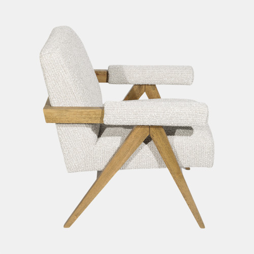 Sagebrook Home Wood Scandinavian Accent Chair Ivory Wishlist Create New