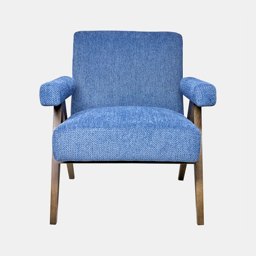 Sagebrook Home Wood - Scandinavian Accent Chair - Navy Blue Wishlist Create New