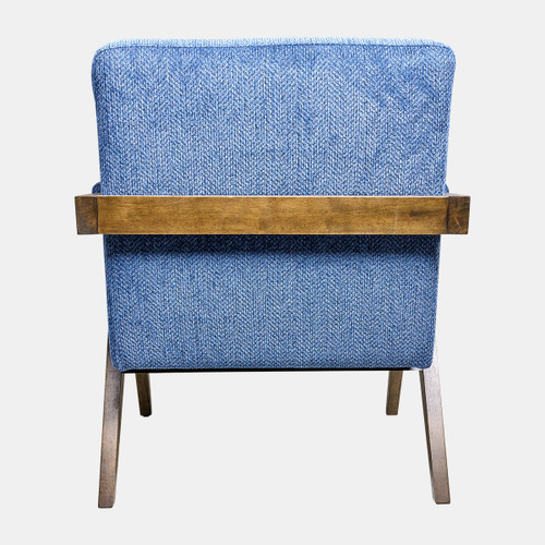 Sagebrook Home Wood - Scandinavian Accent Chair - Navy Blue Wishlist Create New