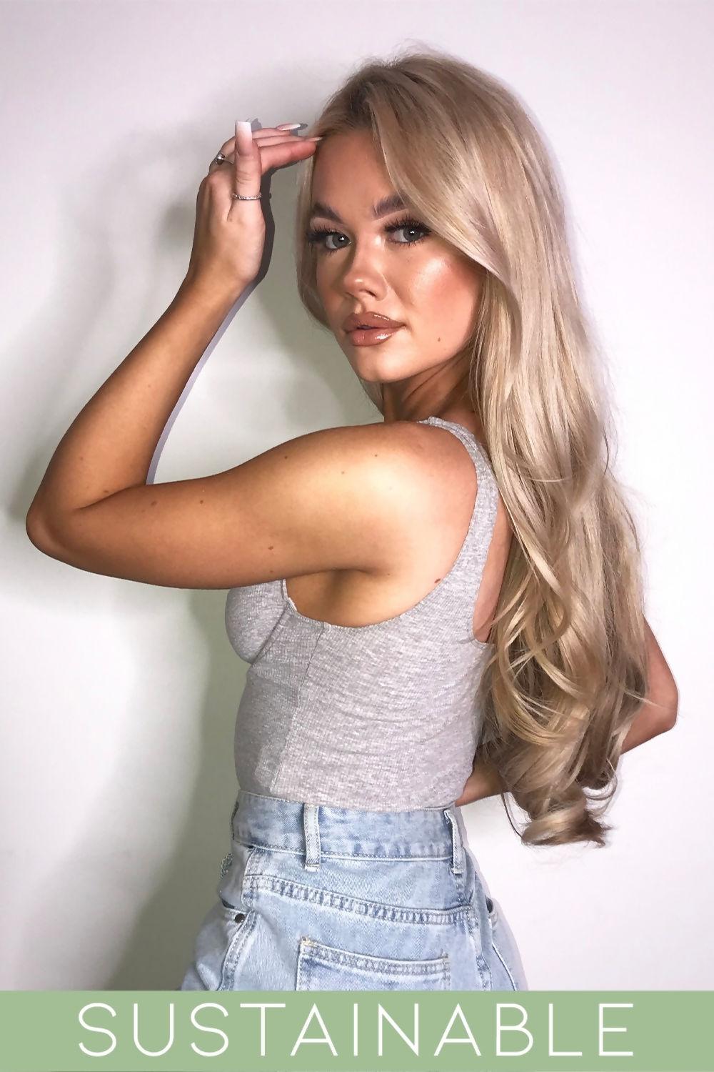 Saint Genies Jennifer Grey Marl Recycled Rib Underwired Lounge Bodysuit