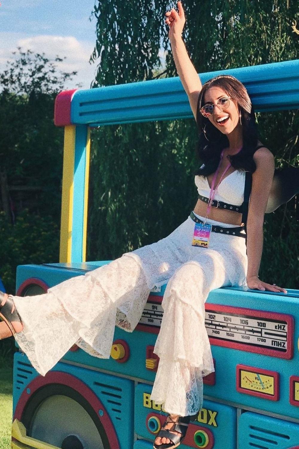 saint genies Sinead White Lace Bralet