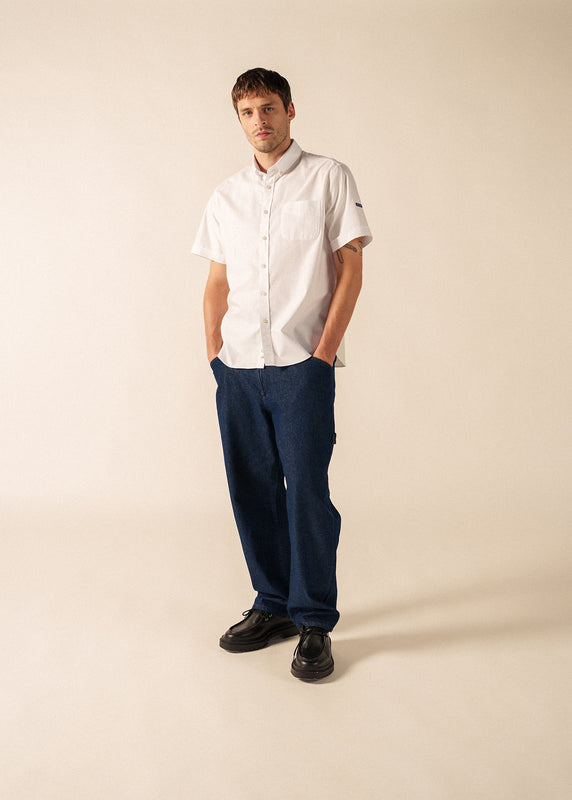 Saint James Amboise Short-Sleeved Shirt – Cotton BLANC