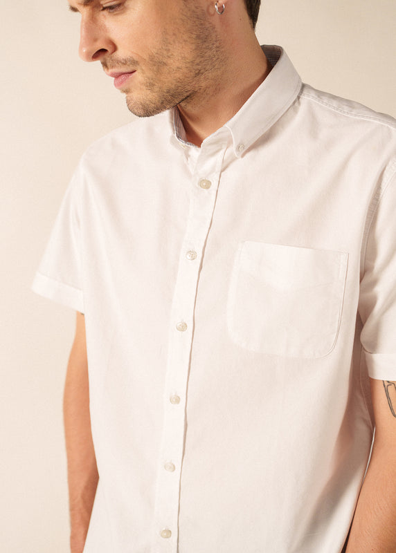 Saint James Amboise Short-Sleeved Shirt – Cotton BLANC