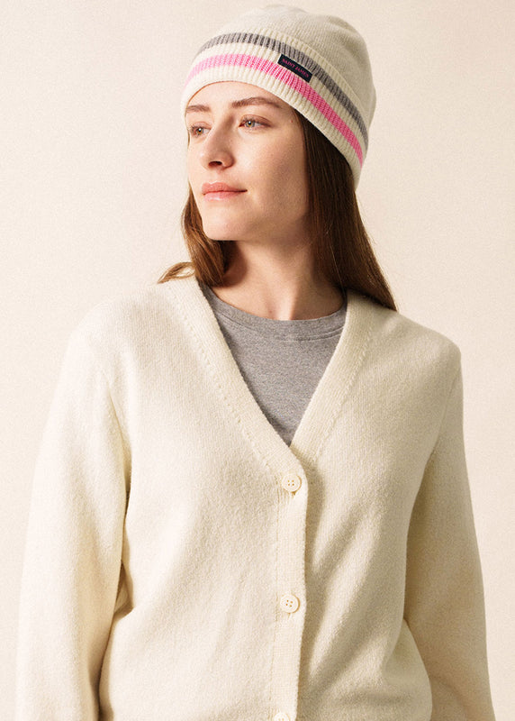 saint james Annecy Wool Beanie ECUME/GRIS/HOLLYWOOD