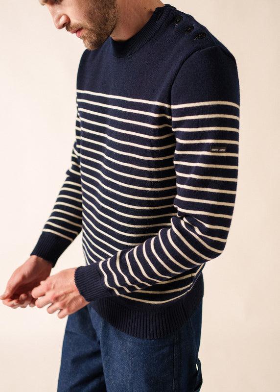saint james Binic striped sailor jumper MARINE/ECRU