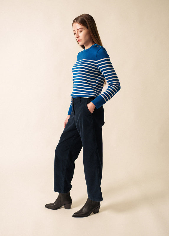 Saint James Bregançon Striped Sailor Jumper LAC/BLANC