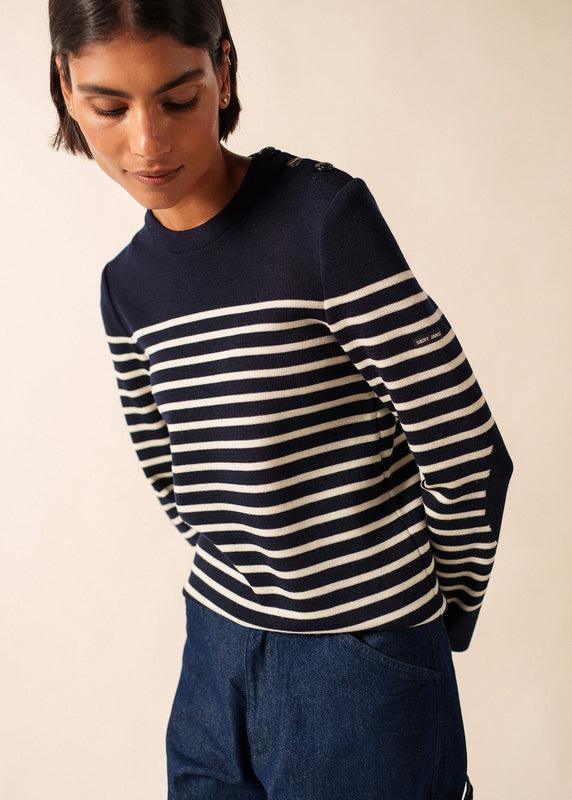 saint james Bregançon striped sailor jumper NAVY/ECUME