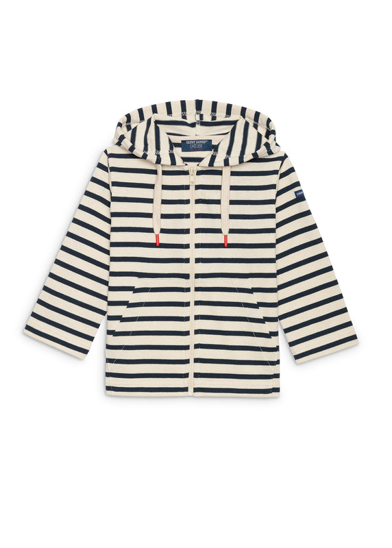 Saint James Colleville Striped Vest For Kids ECRU/MARINE