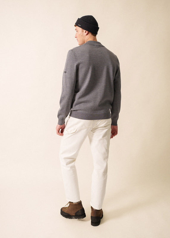 Saint James Colorado Zipped Cardigan GRIS/HOLLYWOOD