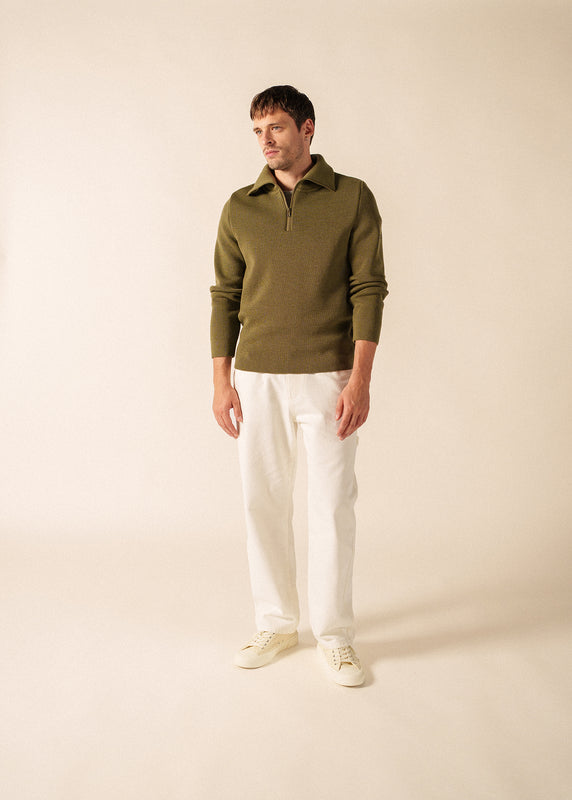 Saint James Cotentin Trucker-style Neck Jumper FOUGERE