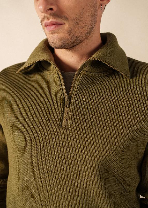 Saint James Cotentin Trucker-style Neck Jumper FOUGERE