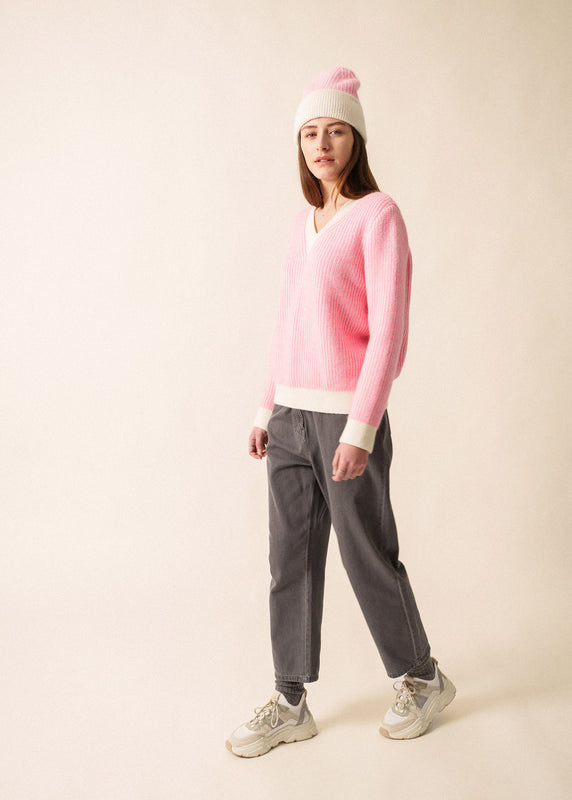 Saint James Courchevel Striped Jumper BLANC D'HIVER/HOLLYWOOD