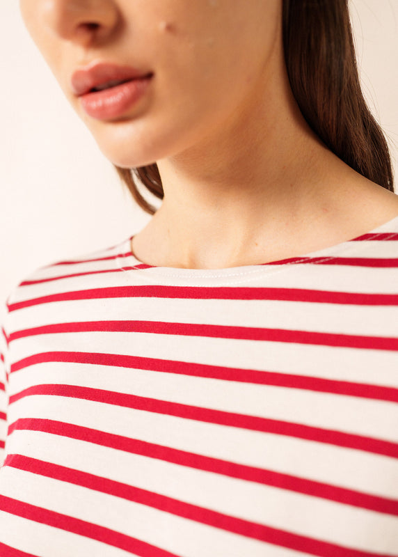 Saint James Galathée Striped Sailor Shirt ECRU/PERSAN
