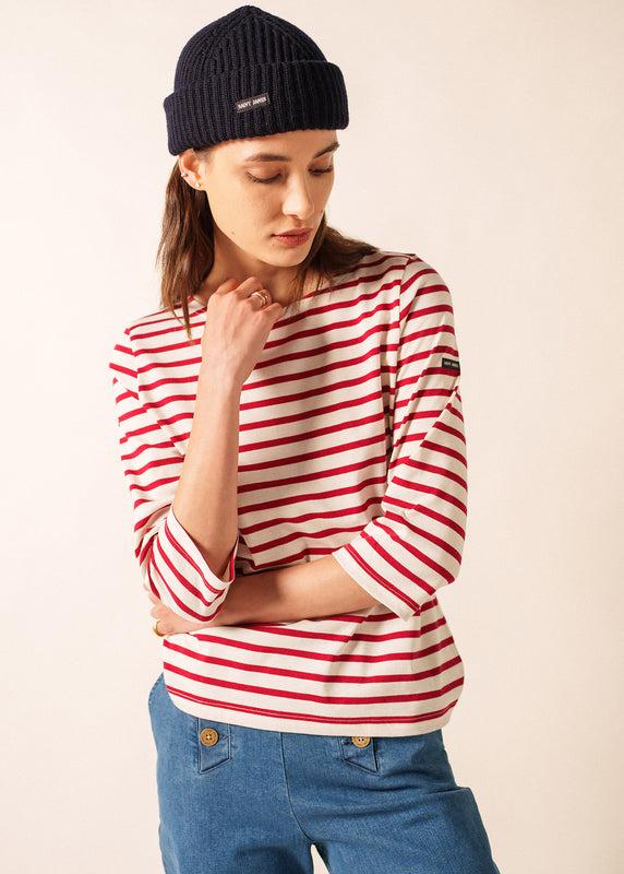 saint james Galathée striped sailor shirt ECRU/PERSAN