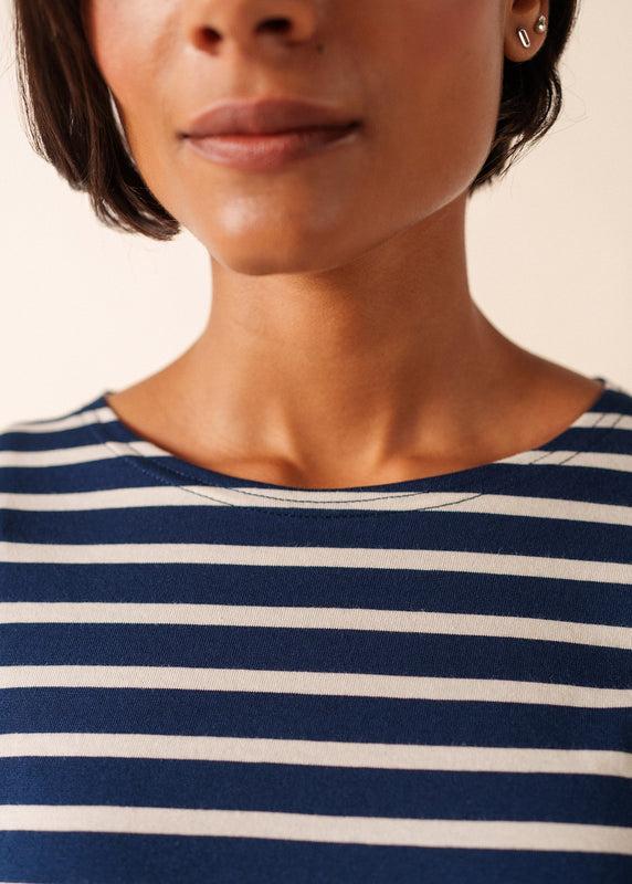 Saint James Galathée Striped Sailor Shirt MARINE/ECRU