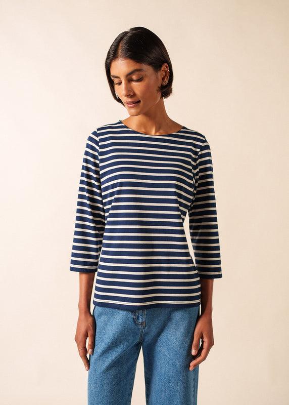 saint james Galathée striped sailor shirt MARINE/ECRU
