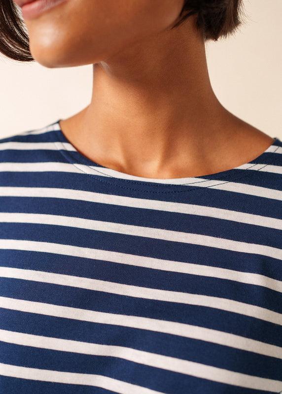 Saint James Galathée Striped Sailor Shirt MARINE/NEIGE