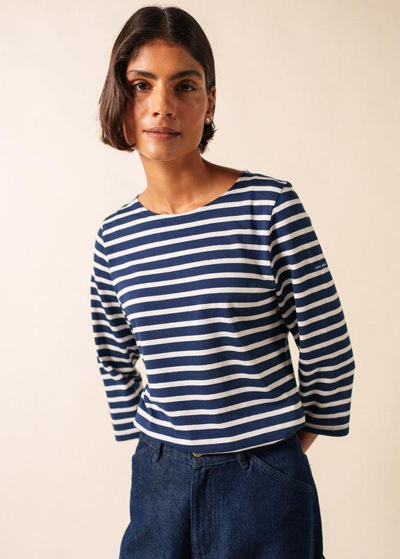 saint james Galathée striped sailor shirt MARINE/NEIGE