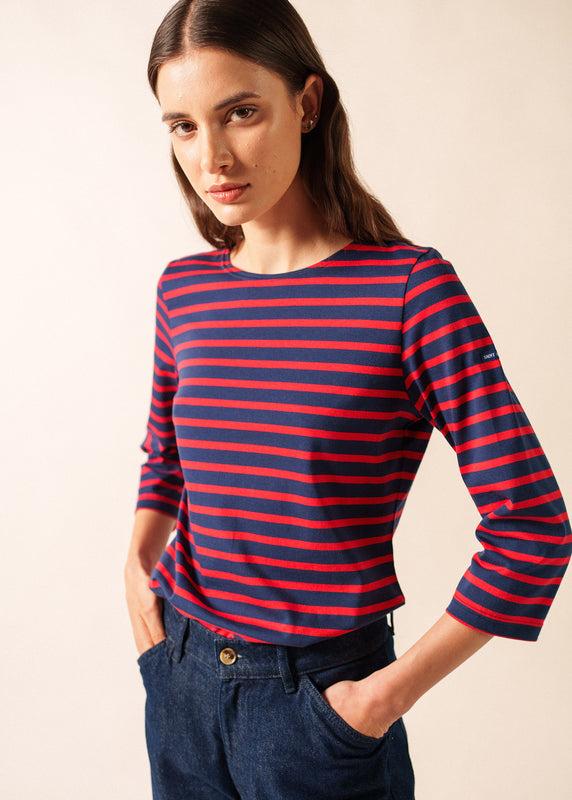 saint james Galathée striped sailor shirt MARINE/TULIPE