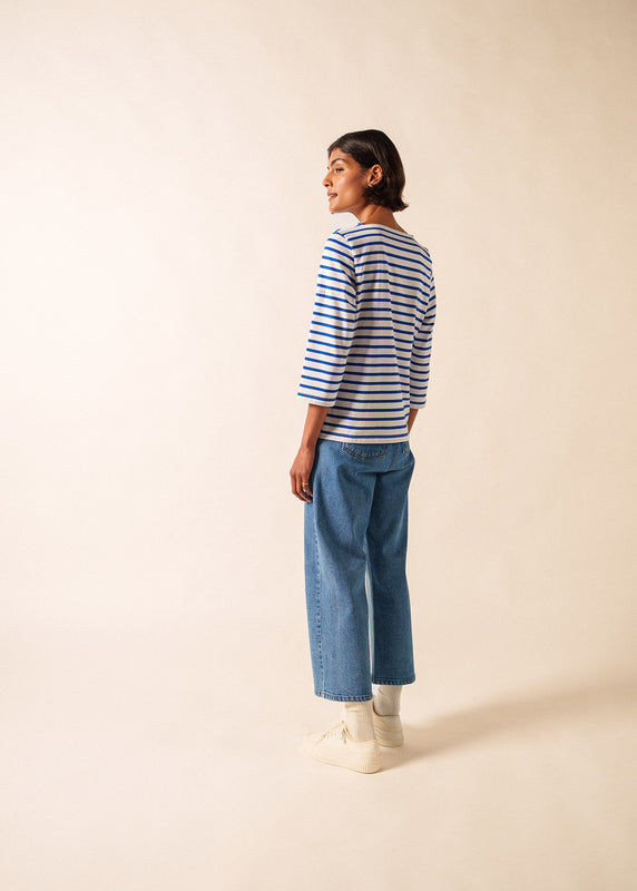 Saint James Galathée Striped Sailor Shirt NEIGE/GITANE