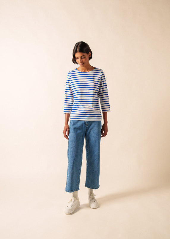 Saint James Galathée Striped Sailor Shirt NEIGE/GITANE